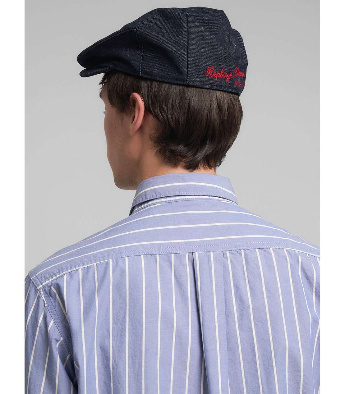 リラックスフィット ストライプコットンシャツ 詳細画像 ブルー 7